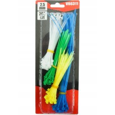 Set of plastic ties (clamps) 600ed. VERKE Items quantity 600 pcs 380070