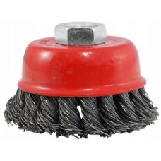 Scrubbing brush for angle grinders D-75mm M14*2 (twisted, cup), VERKE D 75 mm 380084