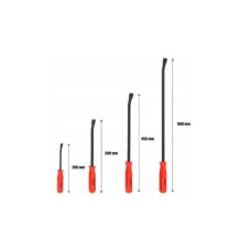 Set of scrapers, pliers, impactors 4 pcs, 200 x 10 mm; 300 x 15 mm;450 x 20 mm; 600 x 20 mm, VERKE, V05084 3805084