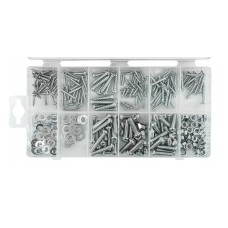 BOLTS, SCREWS, WASHERS, NUTS 347 PCS, VERKE V06716 Items quantity 347 pcs 3806716