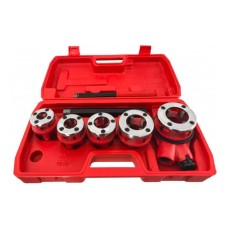 Thread cutting heads, set of 5 pcs.,3/8-1 1/4