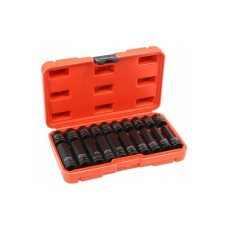 Set of impact heads, short and long, 20pcs, 1/2', (10, 11, 12, 13, 14, 15, 16, 17, 18, 19mm), VERKE, V39464 Items quantity 20 pcs 3839464