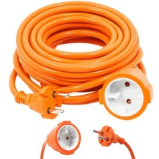 Extension cord 2x1,0mm2, 10m H05VV-F, VERKE V70100 Rotary length 10 m 3870100