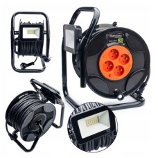 30 m reel-to-reel extension cord + LED spotlight 20W KRAFT&DELE, KD4037 Items quantity 1 pcs 3904037