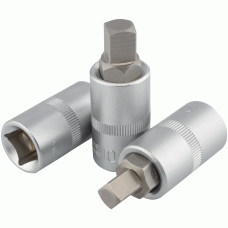 Socket with a square bit 1/2