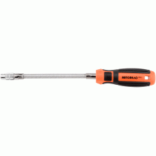 Flexible screwdriver for 1/4