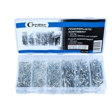 Cotter pins, corrugated with fixation, 150 pcs. Condor Werkzeug C9110 Items quantity 150 pcs 399120