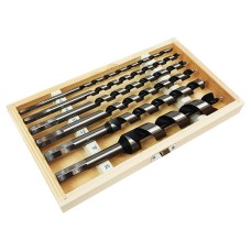 Wood drill bit set 230 mm (6/8/10/12/12/16/25mm), SILVER Items quantity 6 pcs 410471