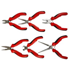 Set of mini pliers 6pcs, SILVER Items quantity 6 pcs 411076