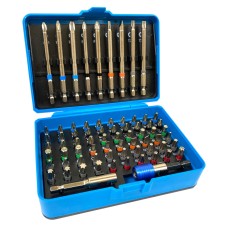 Screwdriver bit set, 71pcs, SILVER Items quantity 71 pcs 411285