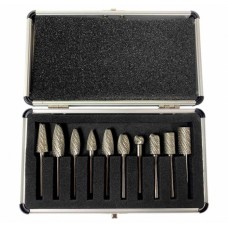 Set of cutters on metal, 10pcs, SILVER L 53-72 mm 411531