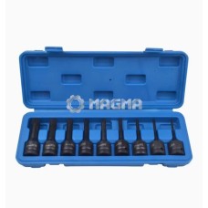 Spline nozzle set, 9 pcs 1/2