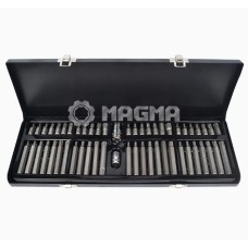 Sprocket set 54 pr.Torx®, Spline and HEX . MAGMA MG50768Square 1/2
