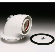 90 ° COAXIAL CURVE ø 100/60