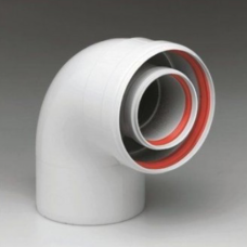 90° M-F concentric bend, Ø /125 mm, PPs