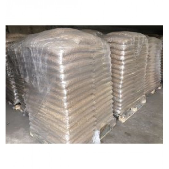 Древесные гранулы 6 мм PREMIUM 15 кг/мешок (70 мешков/1 паллет)