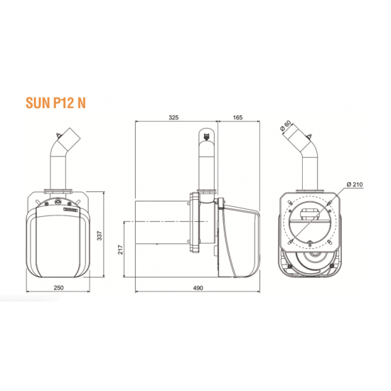 SUN P7 N  Pellet burner